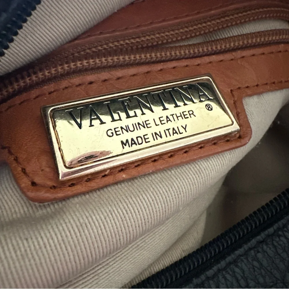Valentina Genuine Leather Bucket Bag Made In Italy